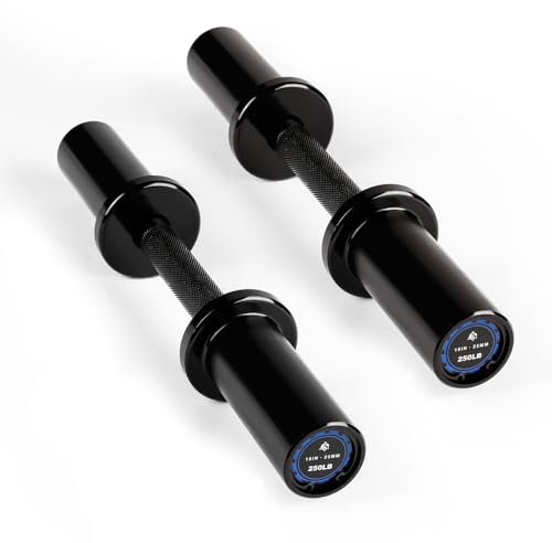 LIONSCOOL 16Loadable Dumbbells Pairs, Olympic Dumbbell Bar/Handle for Strength Training, Compatible with 2’’ Standard Plates