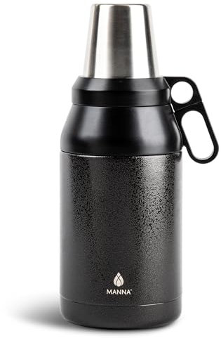 Manna Stack Isolierter Growler aus Edelstahl, 1,8 l, Onyx