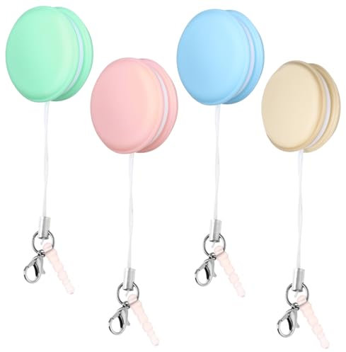 Didiseaon 4pcs Smartphone Screen Wipes Microfiber Cloth Cleaning Brush Phone Cleaner Lanyard Keychain Accessory Random Color