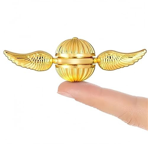 Umbrean Goldener Flügel-Spinner, Stress-Relief Spielzeug, Fokus-Verbesserer mit Drehbewegung, Finger Spinner Legierung Kleines Infinity Cube Fokus Gyro Stressabbau Anti Angst
