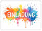 HIDEBLOOM Splash Einladungskarten Kindergeburtstag Junge und Mädchen I 12 Stück I DIN A6 (10,5 cm x 14,8 cm) I Einladungskarten Farbe Malen I Geburtstags-Einladungen Farbklecks Bunt