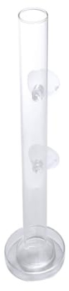 SUPVOX Tube Coupelle de Nourrissage en Verre Transparent d'alimentation Pratique Alimentation Facile et Surface Lisse pour Crevettes et Poissons pour Aquarium