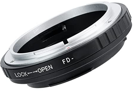 Cryfokt FD-Adapter für Manuelle Steuerung. Hochwertiger Objektiv-Adapterring für FD-Objektive an EF-Mount-DSLRs