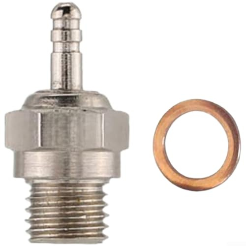 OS88 Glühkerze No. 8 N3 für N4 Methanol Motor RC Flugzeug Auto Zündung Metall Silber Standard(N 4)