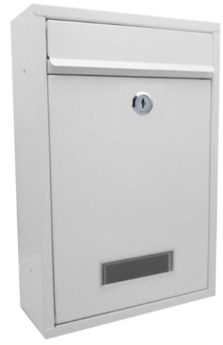 Arboria Square Postbox In White - Metal Mail Letter Box