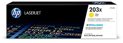 HP 203X (CF542X) Original Toner Gelb mit hoher Reichweite für HP LaserJet Pro M254, XL