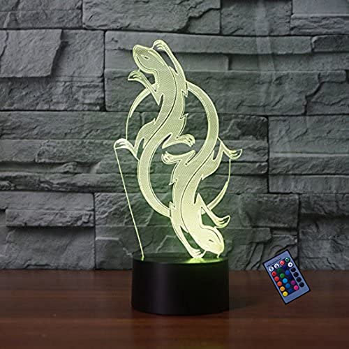 Kreative 3D Gecko Nacht Licht 16 Farben Andern Sich Fernbedienung USB-Strom Touch Schalter Dekor Lampe Optische Täuschung Lampe LED Lampe Tisch Kinder Brithday Weihnachten Geschenke