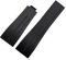 Richie strap 20 mm/21 mm Gummi-Uhrenarmband, Ersatzschnalle, passend für Rolex Yacht Master Oysterflex Submariner GMT Daytona 5513/16800/14060/16610/16613, Schwarz (ohne Schnalle), 20 mm, Armband