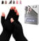 SyeJam Arthritis Gloves Fingerless- Rheumatoid Arthritis Compression Gloves for Pain Relief - Black (L) 1 Pair