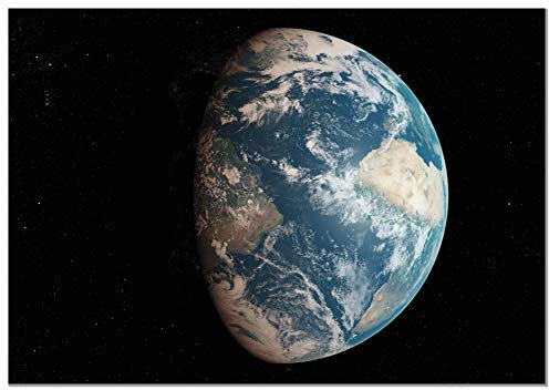 Panorama Poster Die Erde 30X21cm - Gedruckt auf 250g-Papier - Raum - Papierplakat Galaxie