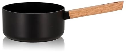 OGO LIVING - Casserole en aluminium et manche en bois 18cm - 7930236 - compatible tous feux dont induction