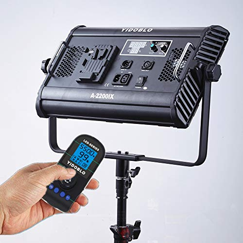 YIDOBLO A-2200IX Panneau LED professionnel pour studio 70 W Lumière blanche Kit d'éclairage de studio de photographie Contrôle via DMX/télécommande