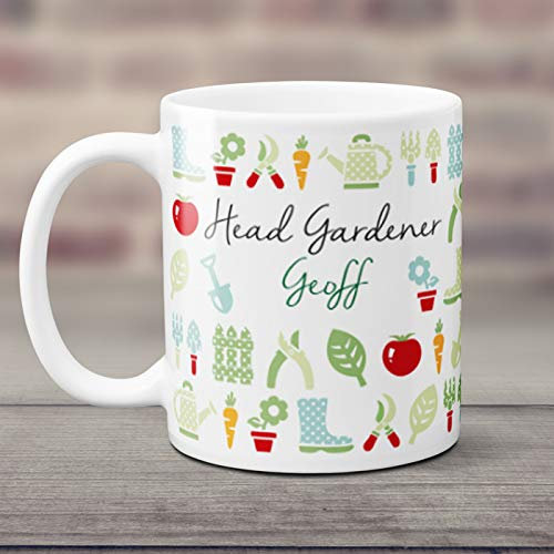 Gardener Mug Personalised for Men or Women Gardening Cup Personalised Gifts Presents for Head Gardener Birthday Christmas Fast Delivery Bestselling Gifts