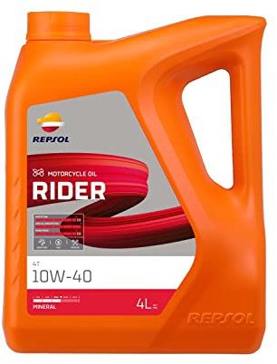 REPSOL aceite lubricante para moto RIDER 4T 10W-40 4L