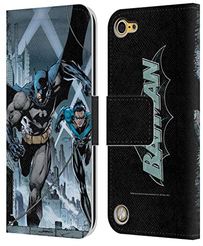 Head Case Designs Offiziell Offizielle Batman DC Comics #615 Nacht Fluegel Cover Hush Leder Brieftaschen Handyhülle Hülle Huelle kompatibel mit Apple iPod Touch 5G 5th Gen