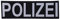 Rückenschild Polizei schwarz, reflektierend