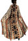 YouKD Kaftano lungo estivo in cotone floreale, kaftano bohémien, costume da bagno da spiaggia, copricostume da bagno maxi abito per, C Marrone Chiaro, Etichettalia unica