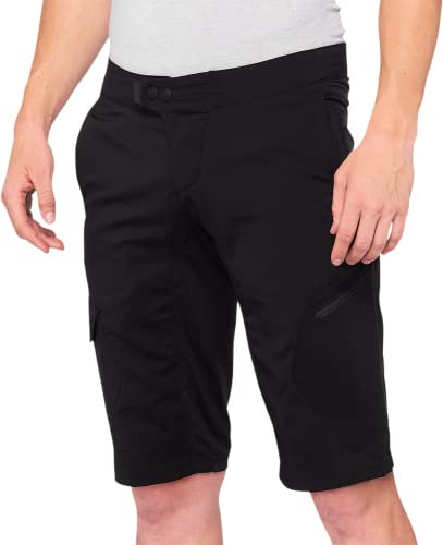 100% MTB WEAR Unisex Ridecamp Black-38 Short, schwarz (schwarz), M