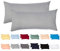 Livessa 2er Set Kissenbezug 40 x 80 cm - Kopfkissenbezug aus%100 Baumwolle Kissenhülle Bügelfrei & Knitterfrei mit Reißverschluss, 40x80cm Pillow Cover, atmungsaktiv, Oeko-Tex Zertifiziert