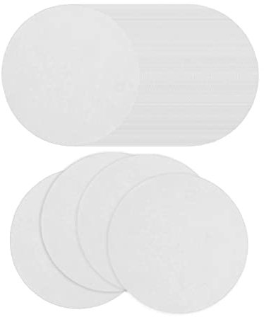 LOVIVER 100 Piezas de Papel de de para Horno de microondas, Herramienta de Papel de Revestimiento de de Fibra de cerámica,