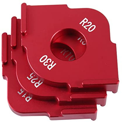 Set Radius Jig Router Templates,Aluminium Alloy Corner Radius Routing Bit Template,Circle Jigs for Router,Woodworking Corner Radius Jig (R5 R10 R15 R20 R25 R30)