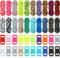 Paracord Set - 550 Survival Schnüre, Bunte Kombination Bastelsets, 20 Farben Fallschirmschnüre Mit Schnallen für DIY Armbänder, Schlüsselanhänger, Hundeleine (Lebendig Farbe)