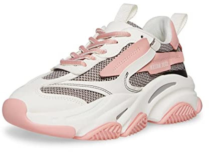 Steve Madden Possession, Sneaker da donna con zeppa, Rosa multicolore, 38 EU