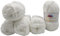 5 x 100 Gramm Himalaya Dolphin Star Strickwolle, Babywolle mit Glitzer, 500 Gramm Wolle Super Bulky (weiss 92101)