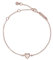 Ted Baker Hansa Crystal Heart Bracelet For Women (Rose Gold/Crystal)