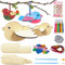 RUIJIE 16 Stück 3D Vögel aus Holz für Kinder Vögel Holzbastelsets Kunsthandwerk Bausatz Holzbastelsets zum Bemalen Kindergeburtstag Geschenk für Alter 3 4 5 6+ Jahre alt Jungen Mädchen DIY Handwerk