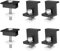 Sorlpv 35mm Solar Endklemme 4 Stück und 2 Stück Mittelklemme Kit Schwarz 丨 Zubehör zur Photovoltaik-unterstützung für Modulhöhe 35mm Solarmodul Halterung, Solar befestigung Endklemme