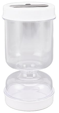 Pickle Jar with Strainer Flip, Jalapeno Container Olive Hourglass Jar Pickle Storage Container with Leak Proof Airtight Lid and Pickle Fork for Capers, Olive and Jalapenos