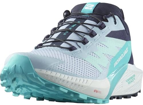 Salomon Damen Sense Ride 5 Weißes Cashmere, Vielseitige Wanderschuhe für Komfort, Ideal für Wandern und Trailrunning bei Outdoor-Abenteuern. 42