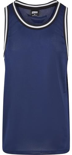 Urban Classics Men's Mesh Tank Top, Dark Blue, XXL