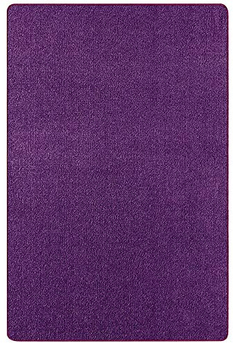 Teppich Boss - Design Kurzflor Teppich Nasty Uni einfarbig, Größe:200x300, Farbe:Lila