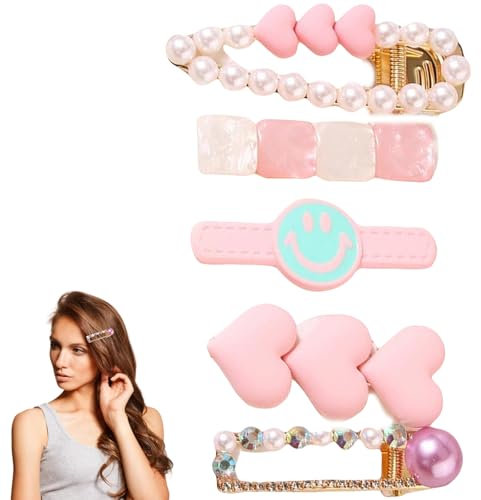 0828 Women's Hair Pin Beads Rose Gold Beads Hair Clip Girls Hair Clip for Women Hair Clips Gifts