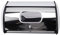 Wakects Bread Bin, Iron Bread Box Drawer Bread Organizer with Window Metal Bread Container for Cakes Snacks 13.6x9.1x5.7in (White)