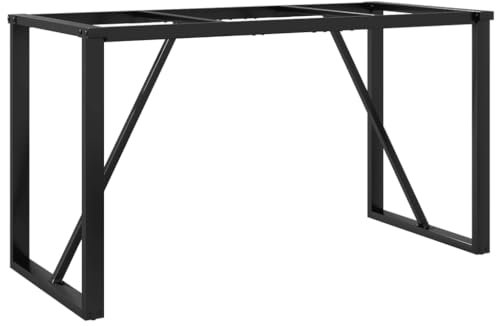 Pieds de table à manger cadre en O 120x60x73 cm acier