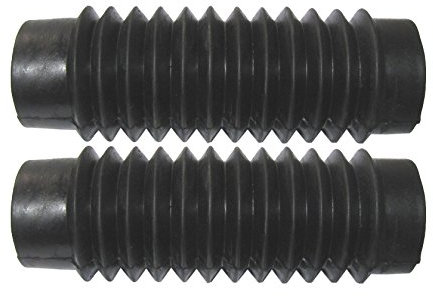 Coppia di ghette per forcella moto, piccole, nere, 170 mm, compatibili con/ricambio per Yamaha FS1E