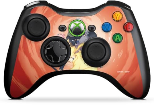 DeinDesign Skin kompatibel mit Microsoft Xbox 360 Controller Folie Sticker Naruto Shippuden Sasuke Sakura