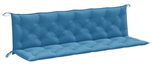 vidaXL Gartenbank-Auflagen 2 STK. Melange Blau 200x50x7 cm Stoff