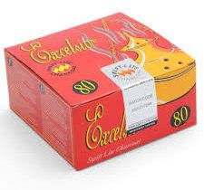 Excelsior Coal Discs 80-Pack x 4 | Quick Lighting | Ideal for Hookahs, Shisha, and Incense | Odorless and Tasteless | Even Heat Distribution | Long Burning | Minimal Ash