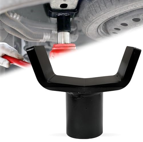 Bottle Jack Adapter for 12t Jacks, Safe Steel Bottle Jacks Adapter Lifting Saddle for 3 Inch and 4 Inch Round&Square Axle Tube, Fits1.65 Inch (42 mm) or Smaller Diameter Bottle Jack Accessories