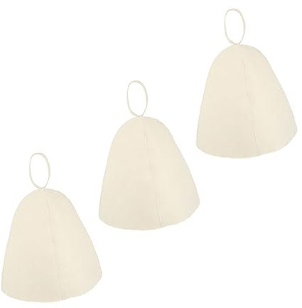 NULYLU Saunahut Aus Filz Waschbare Saunakappe Für Damen Und Herren Wärmeisolierende Badekappe Mit Aufhängering Atmungsaktive Kopfbedeckung Für Sauna Und Dampfbad