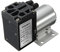 SAROAD Mini pompe à vide 12 V CC argentée + noire, pompe d'aspiration à pression négative avec support pour analyse de gaz échantillonnage