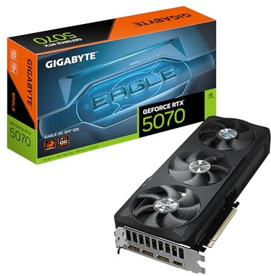 GIGABYTE GeForce RTX 5070 Eagle OC SFF 12G Grafikkarte, 12GB 192-Bit GDDR7, PCIe 5.0, WINDFORCE Cooling System, GV-N5070EAGLE OC-12GD Grafikkarte