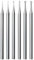 IMCCZONY 6Pcs Cylinder Cone Shape Carving Burr Sets 3/32inch Shank Stone Setting Burs Lapidary Making Tools for Lapidary 008-023