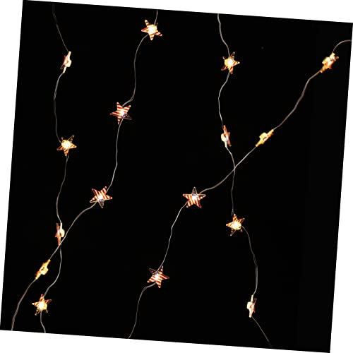 STOBOK Lichterkerzen in Form Der Amerikanischen Flagge Dekorative Led-lichter Für Party Wohnzimmer Schlafzimmer Und Unabhängigkeitstag Batteriebetrieben Langlebig