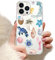 Custodia Trasparente per Apple iPhone 13 Pro Max 6.7'', Phone Case Vita Marina Fiore Motivo Marino Aesthetic Antiurto Protezione Case Flessibile TPU Silicone Cover per Regali per bambini