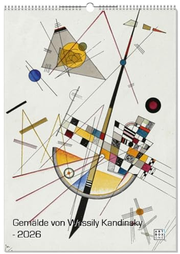 artboxONE Kalender 2026 Gemälde von Wassily Kandinsky Wandkalender A2 2026 Abstrakt